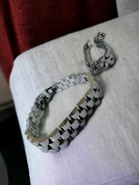 Fashion Men Titanium Steel Bracelet Lace Totem Bracelet