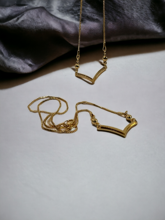 Heart Style Gold Necklace Pendant